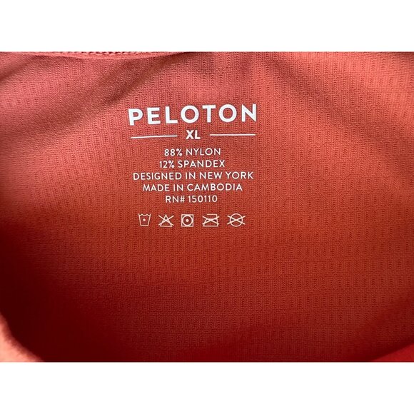 Peloton Mens Performance Shirt XL Nylon/Spandex Blend Burnt Orange - Picture 2 of 5
